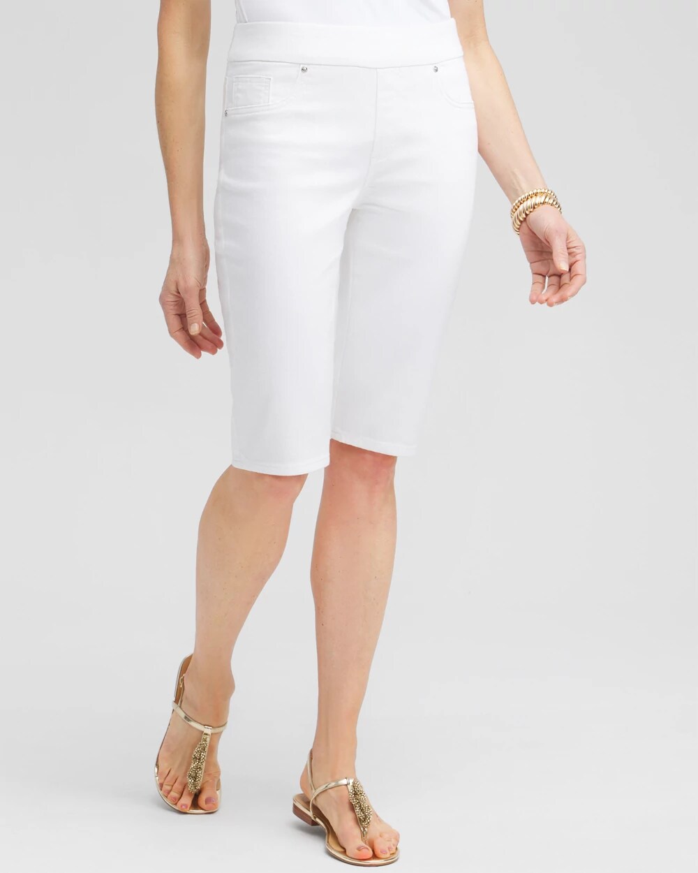 No-Stain Pull-On Denim Shorts | Chico's No-Stain Pull-On Denim Shorts | Chico's